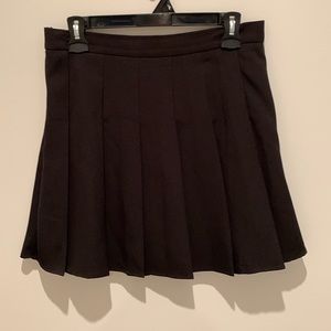 Black pleated school girl kilt skirt size M/L